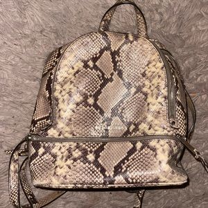 Snakeskin Michael Kors backpack
